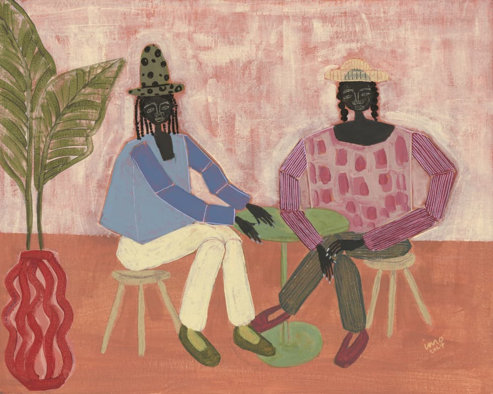 With a Friend by Studio IMO — canvas wall art