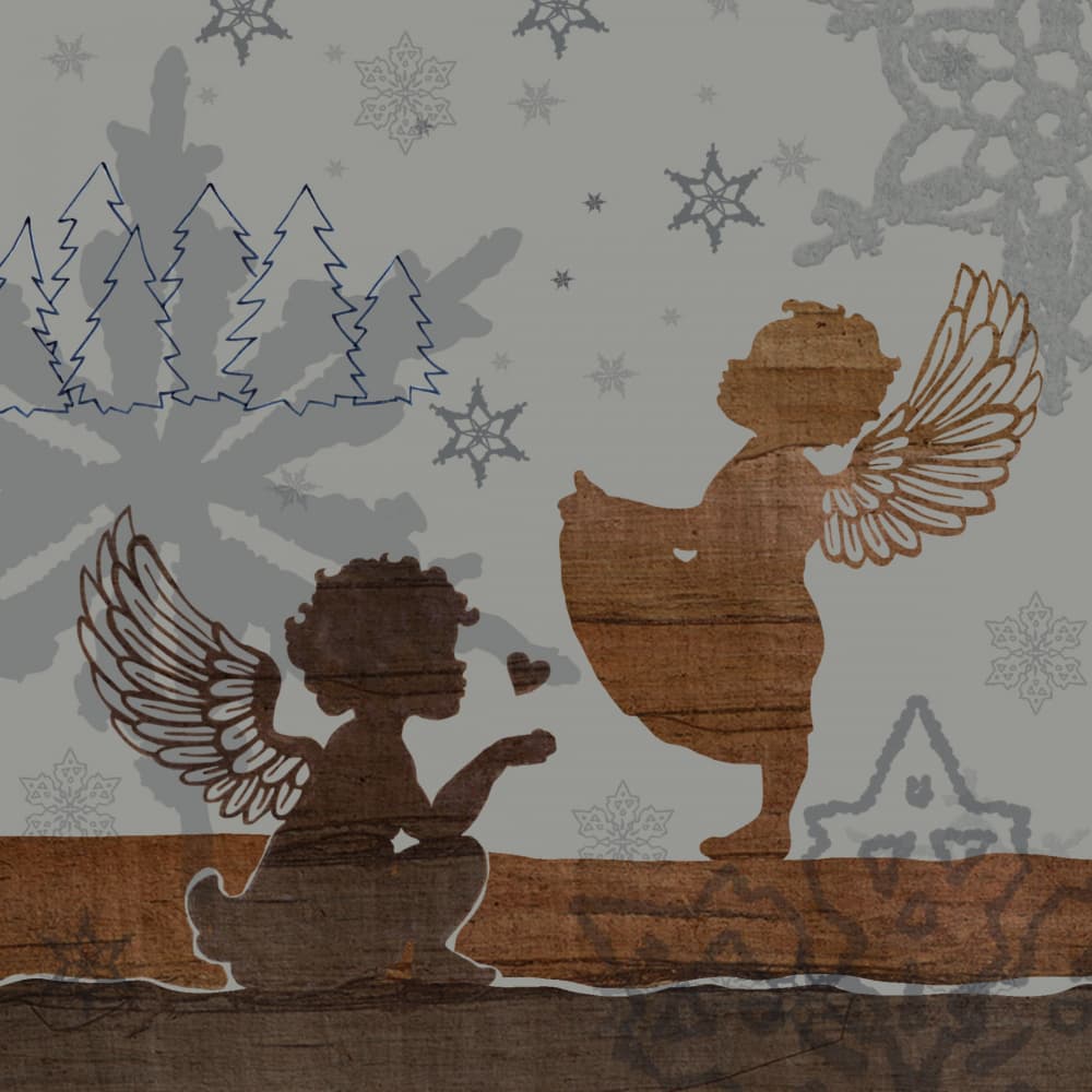 Christmas Angel Love by Renate Holzner — canvas wall art