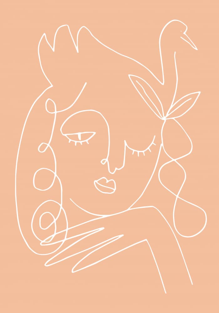 Dreamy Swan Woman by Old Artists Studio II — canvas wall art