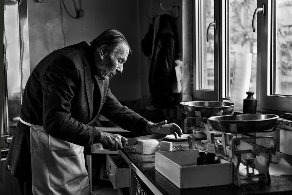 Old Man's Kitchen Craft by Yasemin Bakan — canvas wall art