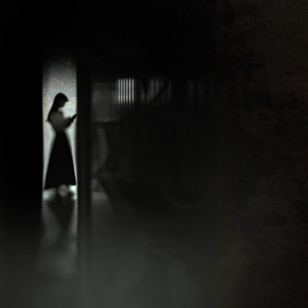 Woman's Digital Solitude by Teruhiko Tsuchida — canvas wall art