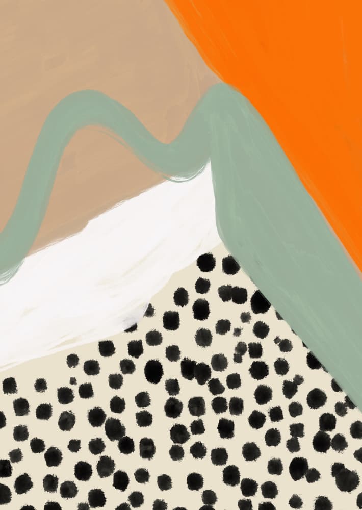 Playful Desert Shapes by Ute Arnold — canvas wall art