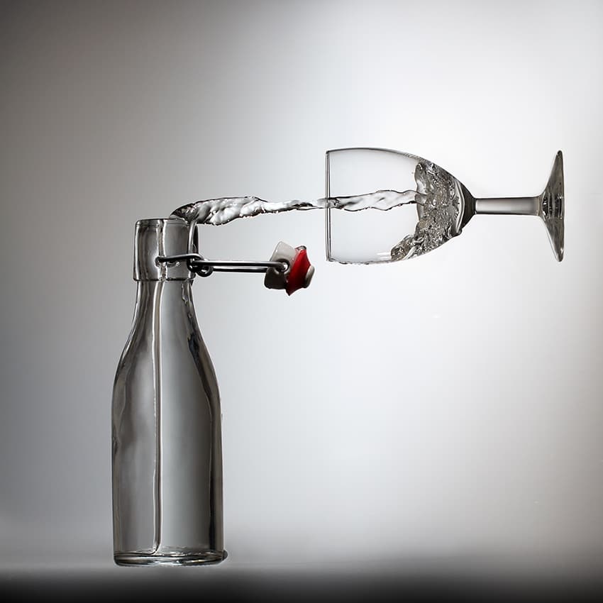 Water Pouring Glass by Wieteke de Kogel — canvas wall art