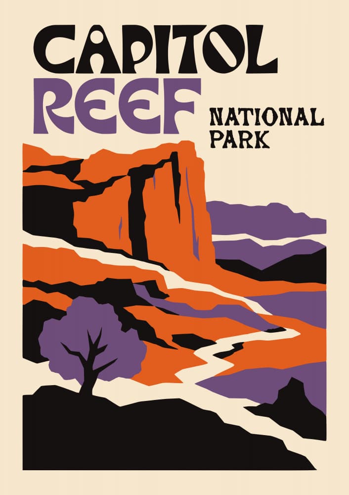 Capitol Reef Desert View by Patryk Krygowski — canvas wall art