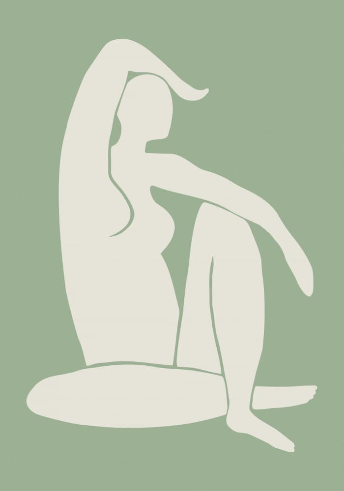 Serene Seated Silhouette by Old Artists Studio II — canvas wall art