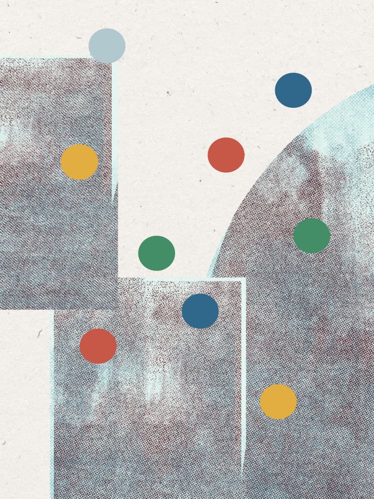 Geometric Play by THE MIUUS STUDIO — canvas wall art