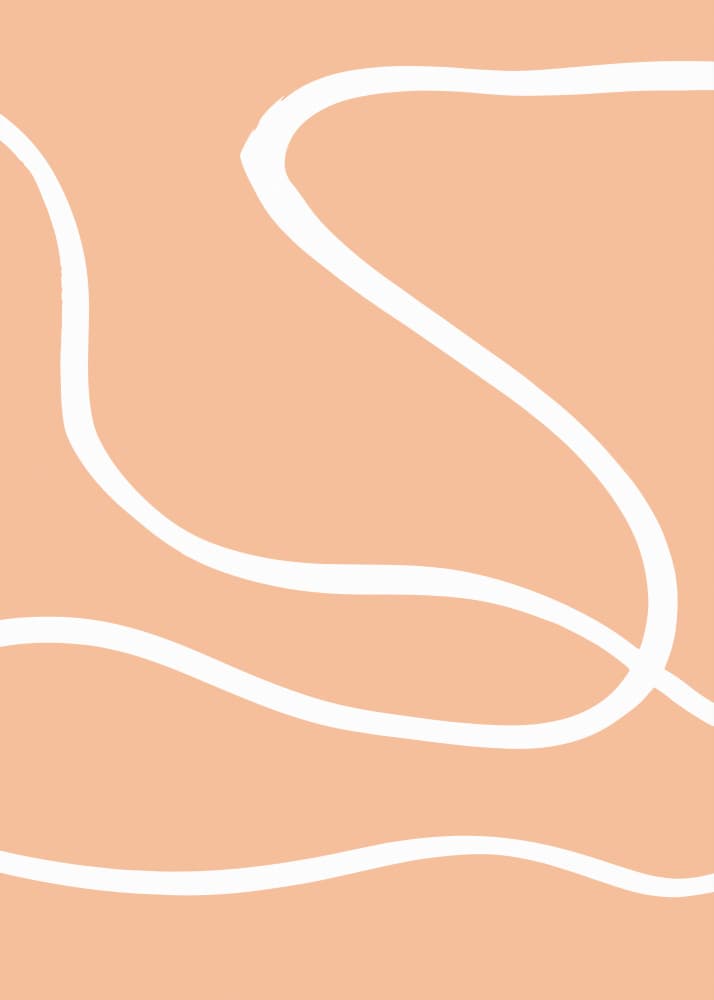 Peach Flow Abstract by Old Artists Studio — canvas wall art