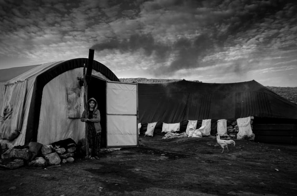Girl At Tent Home by Bünyamin çadırcı — canvas wall art