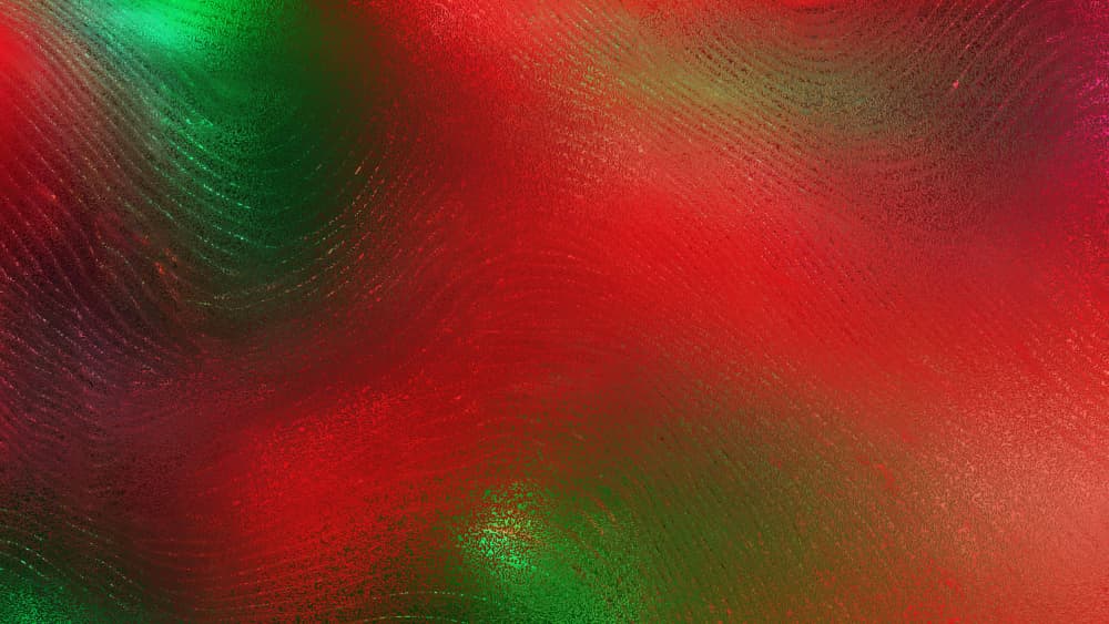 Shimmering Red Green Abstract by Marika Barsrsind — canvas wall art