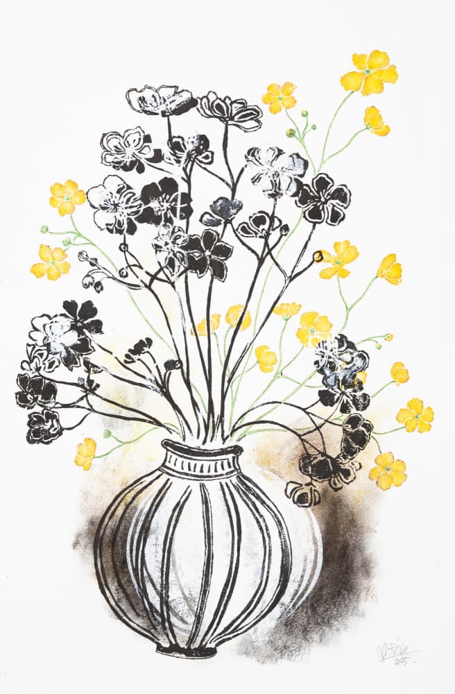 Botanical Ink Display by Mette Rix — canvas wall art