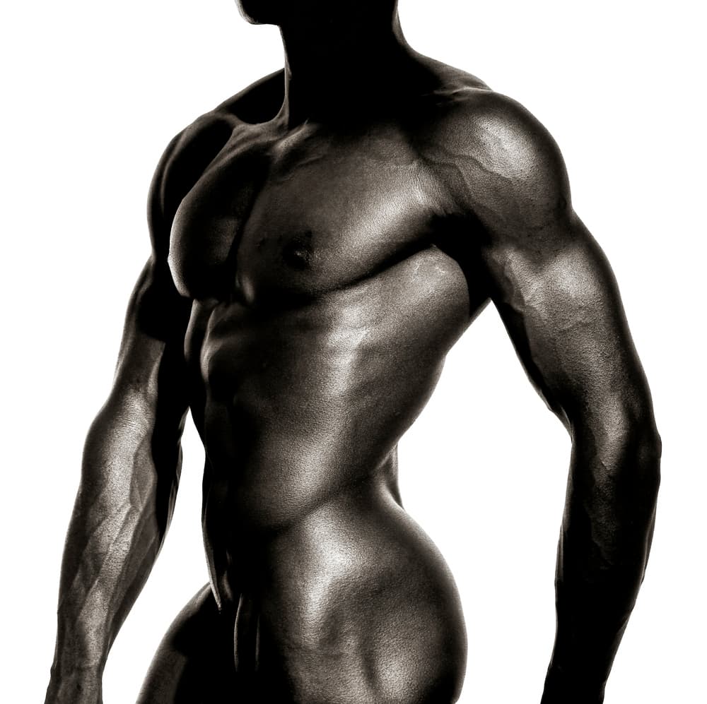 Sculpted Male Form by Anders Kustås — canvas wall art