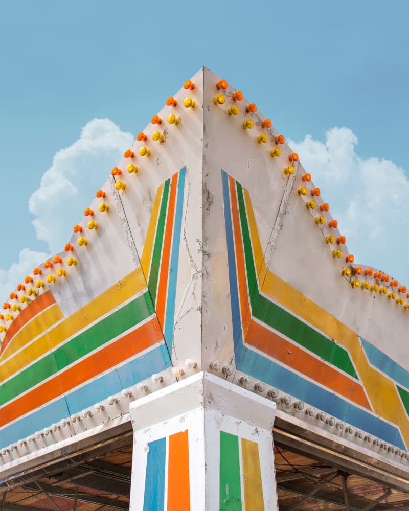 Vibrant Carnival Tent by Gabor Estefan — canvas wall art
