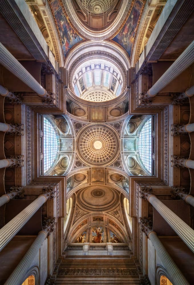 Grand Dome Interior by Antoni Figueras — canvas wall art