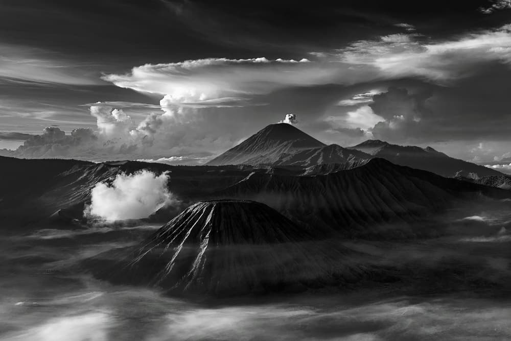 Dramatic Volcanic Peaks by PRADEEP RAJA — canvas wall art