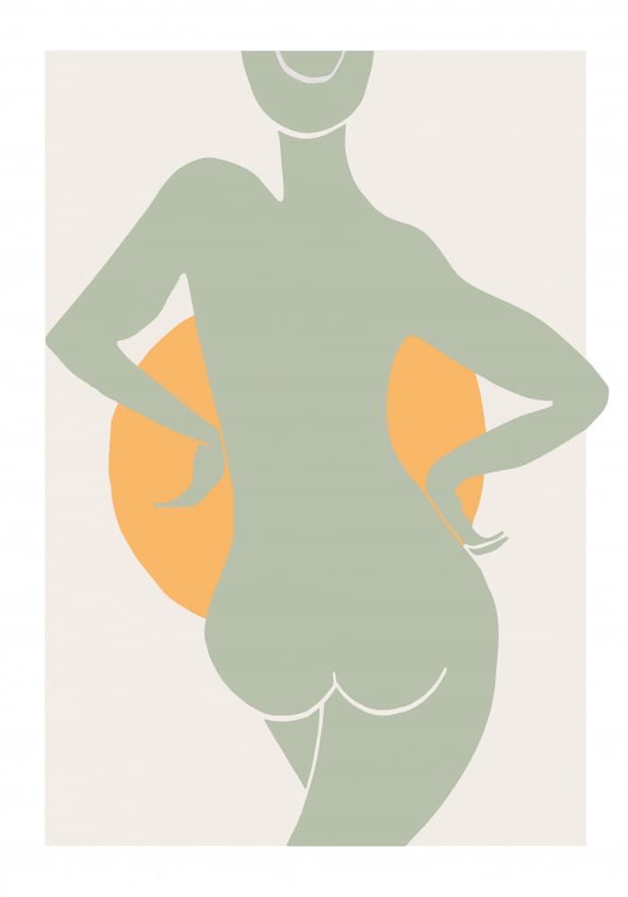 Abstract Body Silhouette by Old Artists Studio II — canvas wall art