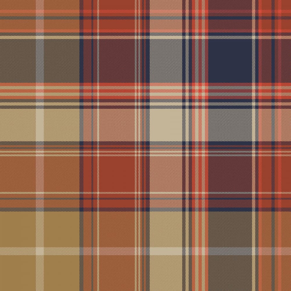 Warm Autumn Plaid Pattern by Alexandra Weise — canvas wall art