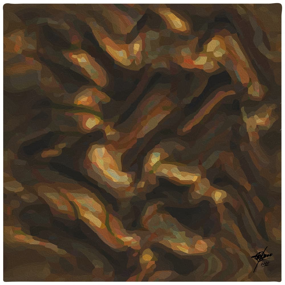 Molten Earth Flow by Osvaldo Russo — canvas wall art