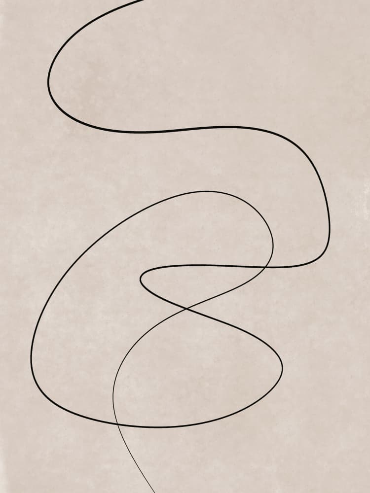 Abstract Line Flow by Little Dean — canvas wall art
