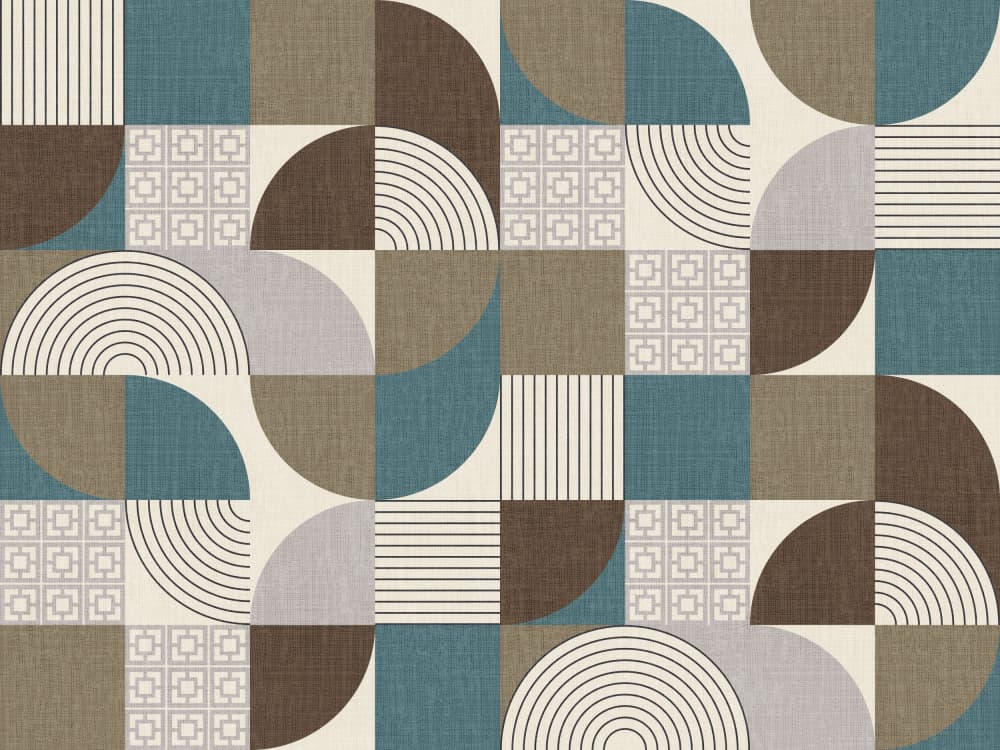 Mid Century Geometric Pattern by Alexandra Weise — canvas wall art