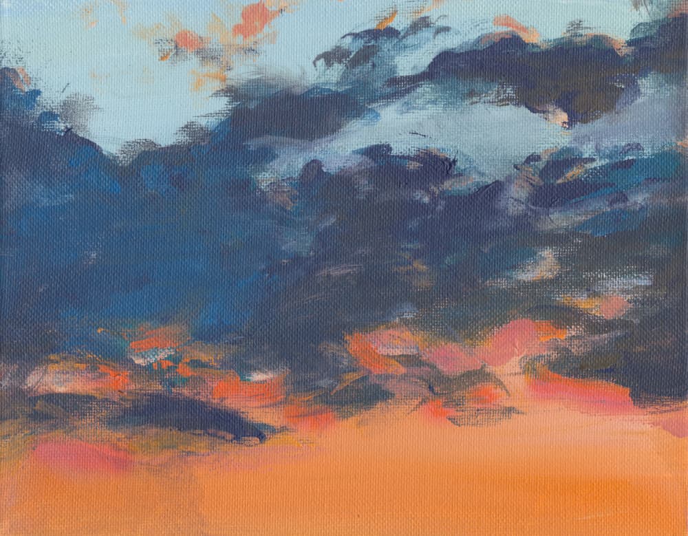 Vibrant Sunset Sky by Christine Lindstrom — canvas wall art