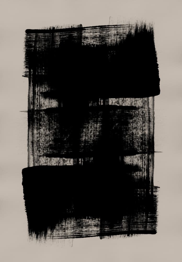 Abstract Brush Strokes 180Y by Mareike Böhmer — canvas wall art