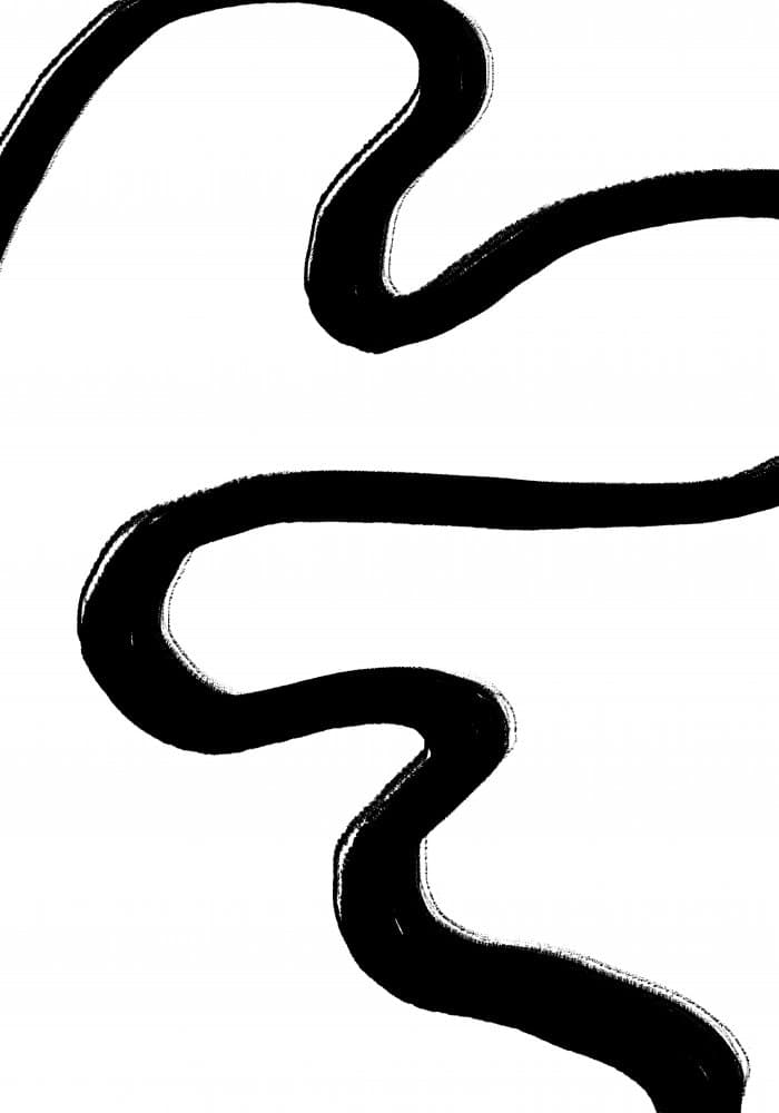 Fluid Black Waves by Old Artists Studio II — canvas wall art
