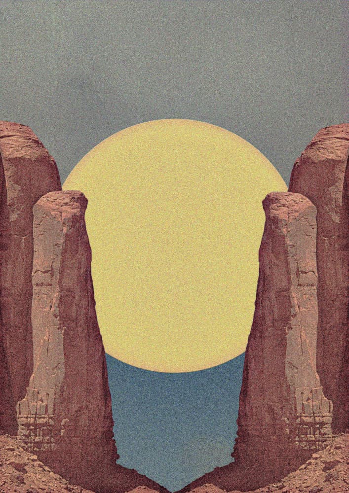Majestic Desert Sun by Jonatan Appelfeldt — canvas wall art