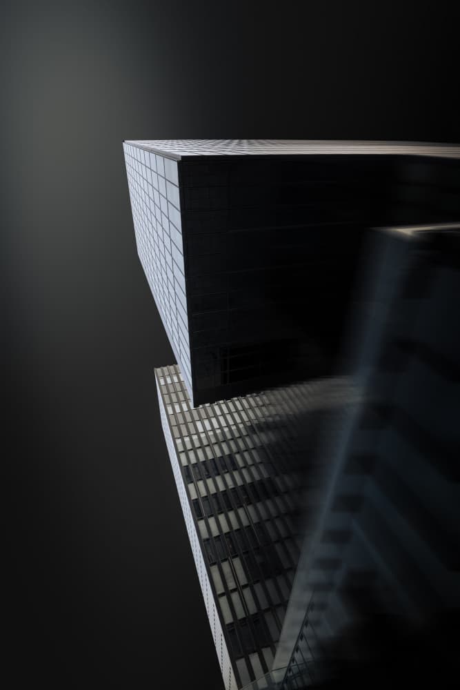 Modern Glass Tower by Jörg  Vollrath — canvas wall art
