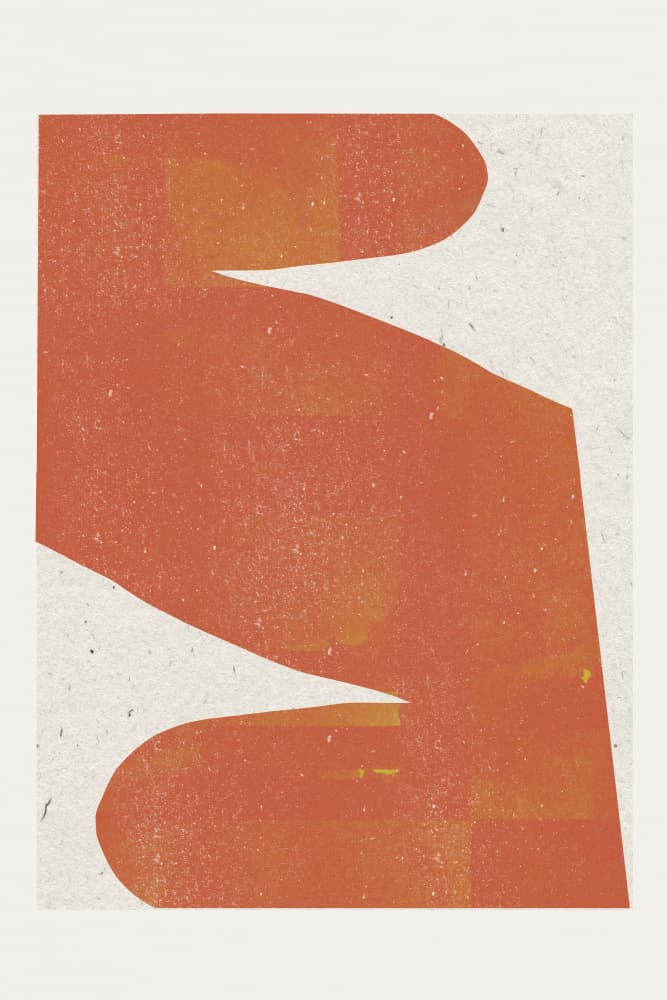 Orange Silhouette by THE MIUUS STUDIO — canvas wall art