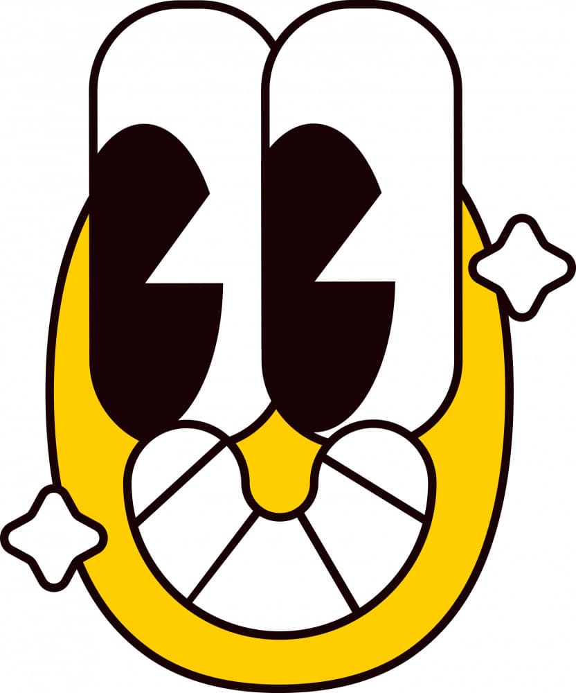 Happy Yellow Cartoon Face by Marika Barsrsind — canvas wall art