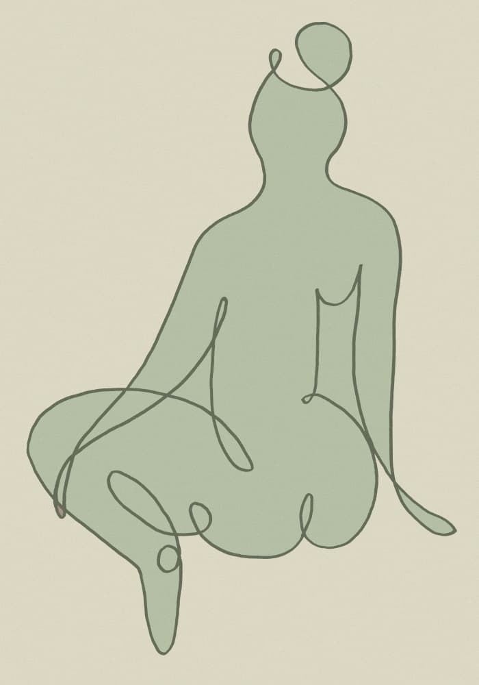 Relaxed Minimalist Figure by Old Artists Studio II — canvas wall art