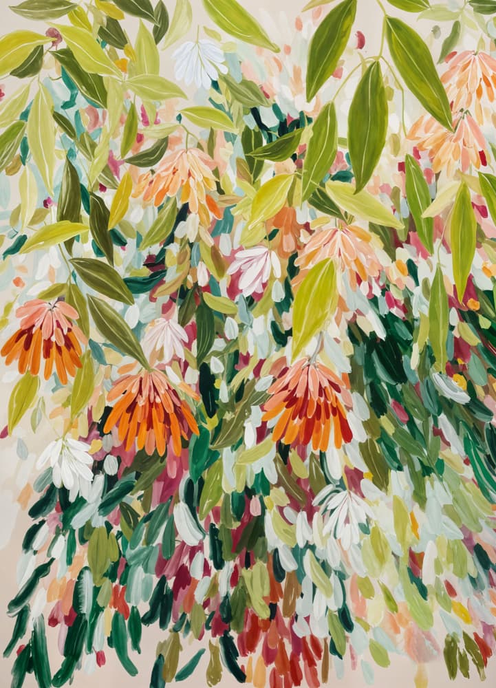 Abstract Floral Garden by Edie — canvas wall art