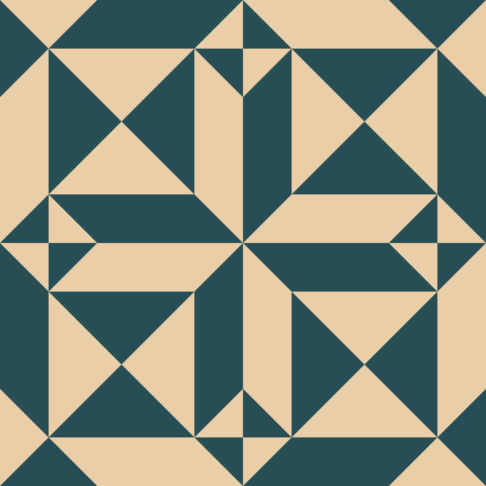 Teal Geometric Block Pattern by Alexandra Weise — canvas wall art