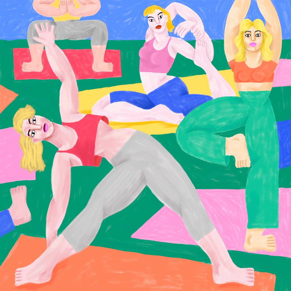 Cépé  Yoga Ga by Cépé — canvas wall art
