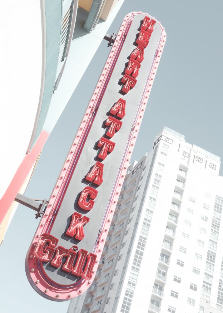 Retro Grill Neon Sign by Old Artists Studio III — canvas wall art