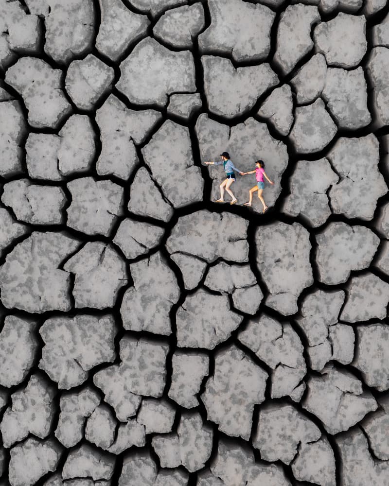 Cracked Earth Together by Gilad Topaz — canvas wall art