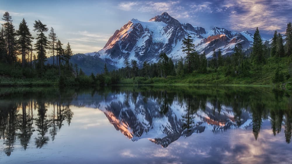 Majestic Mountain Reflection by James K. Papp — canvas wall art