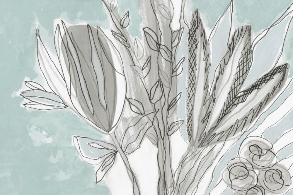Soft Botanical Abstract by Lori Ann Folz — canvas wall art