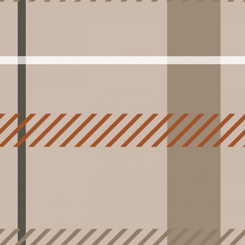 Warm Beige Plaid Pattern by Irene Demetri — canvas wall art