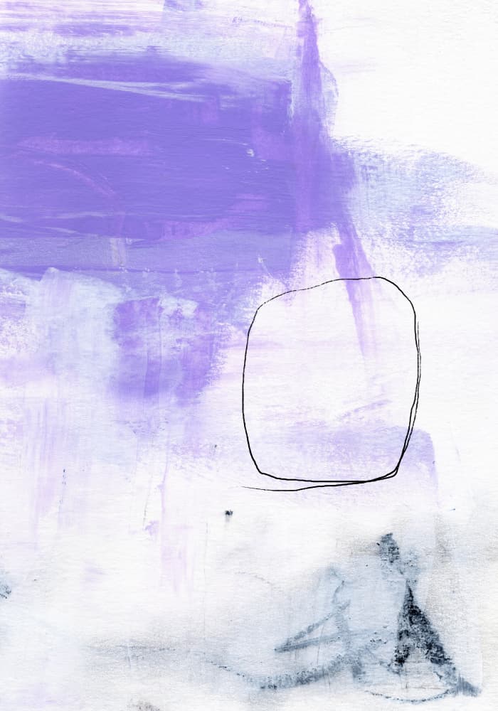 Purple Abstract Circle by uplusmestudio — canvas wall art
