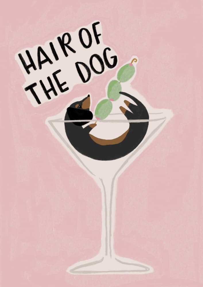 Hair Of The Dog Martini by Aislinn Simmonds — canvas wall art