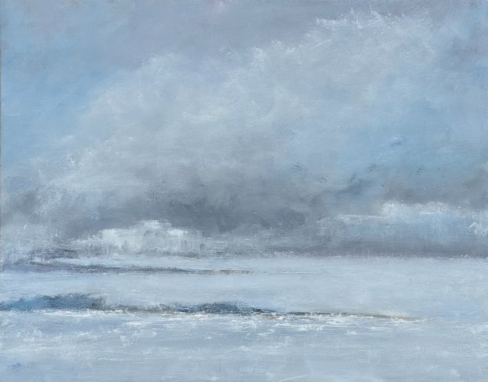 Misty Ocean Serenity by Richard Gombar — canvas wall art