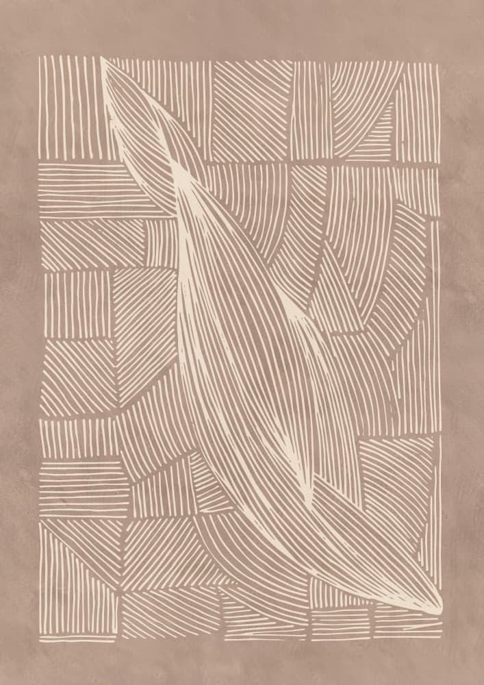 Organic Flowing Lines by Lucrecia Caporale — canvas wall art