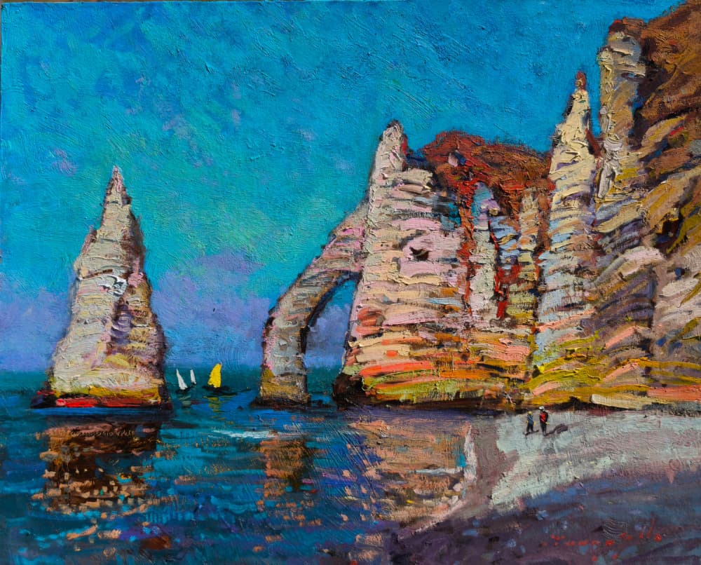 Étretat Cliffs Sea Arch by Alexander Shandor — canvas wall art