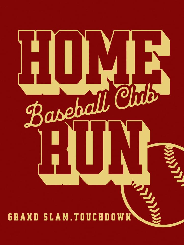 Home Run Baseball Club by Old Artists Studio IV — canvas wall art