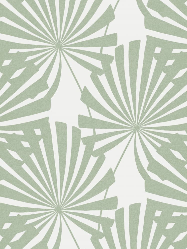 Green Fan Palms by Krisztina Jung — canvas wall art