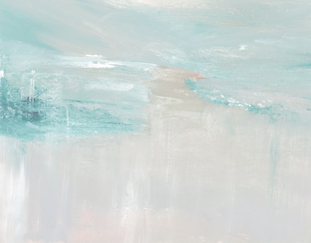 Serene Blue Brushstrokes by Breanna Megan Studio — canvas wall art