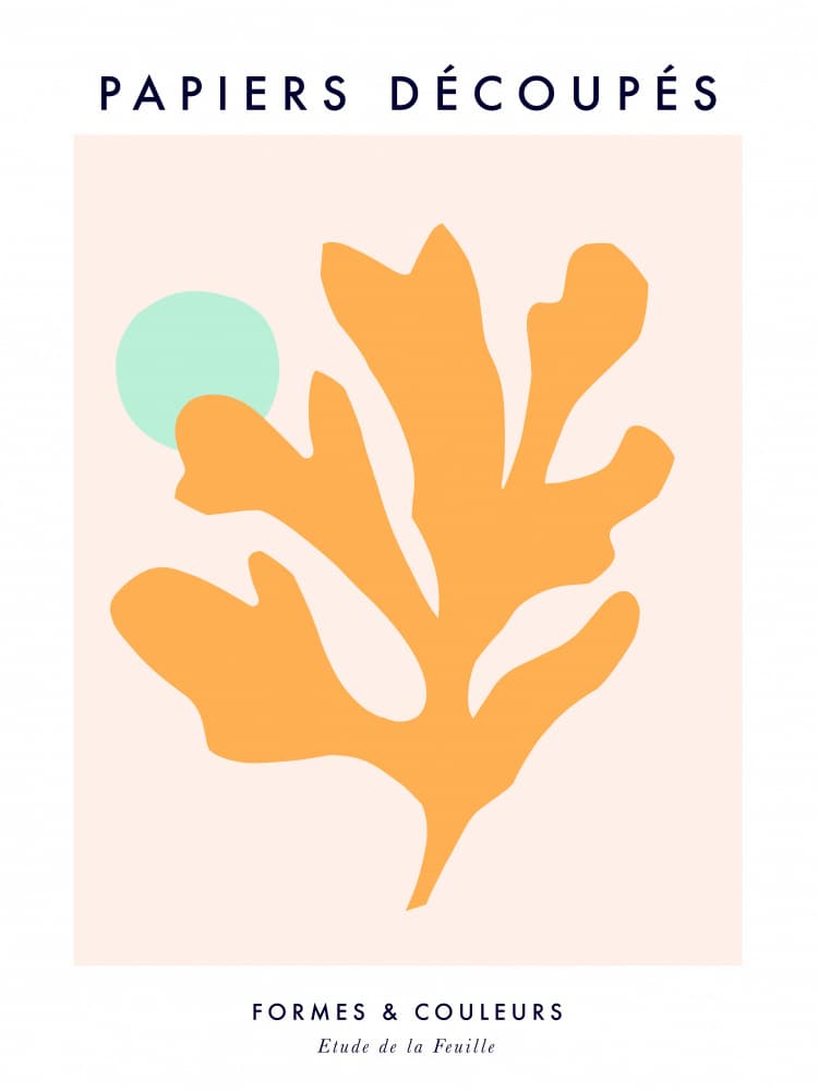 Cut Paper Leaf Forms by Dominique Vari — canvas wall art