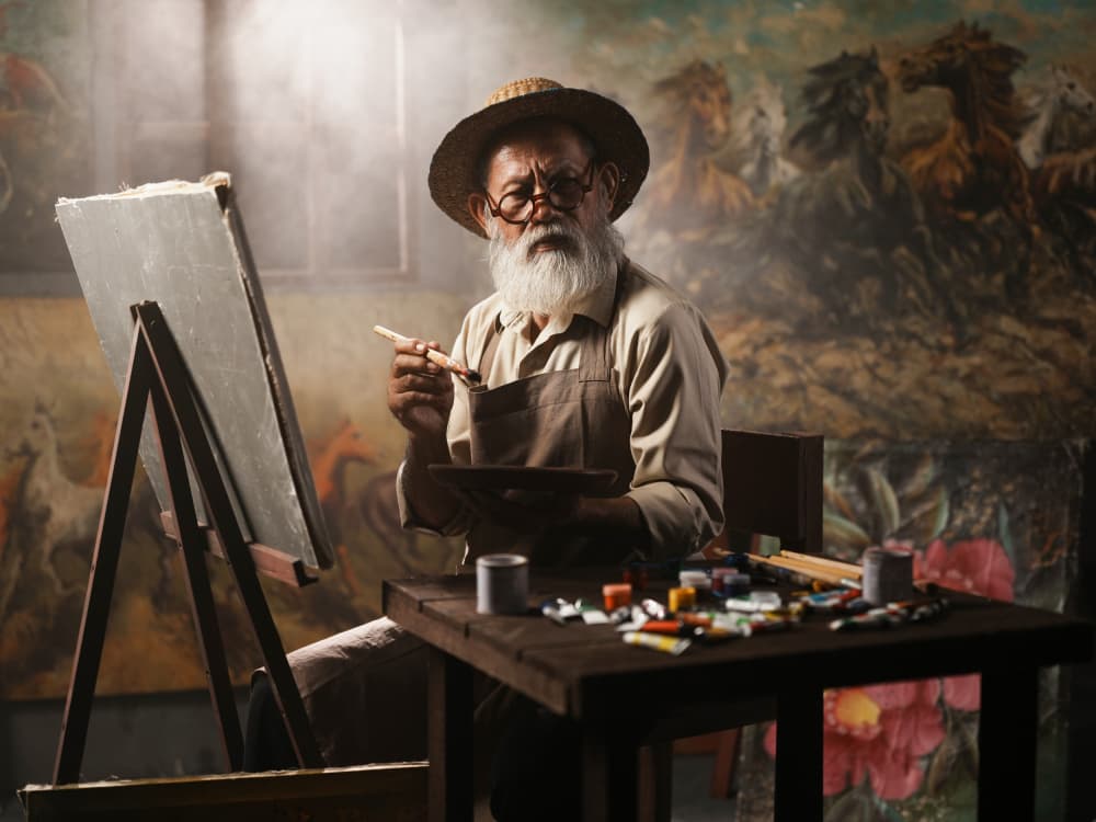 Wise Artist At Work by Asep Awaludin — canvas wall art