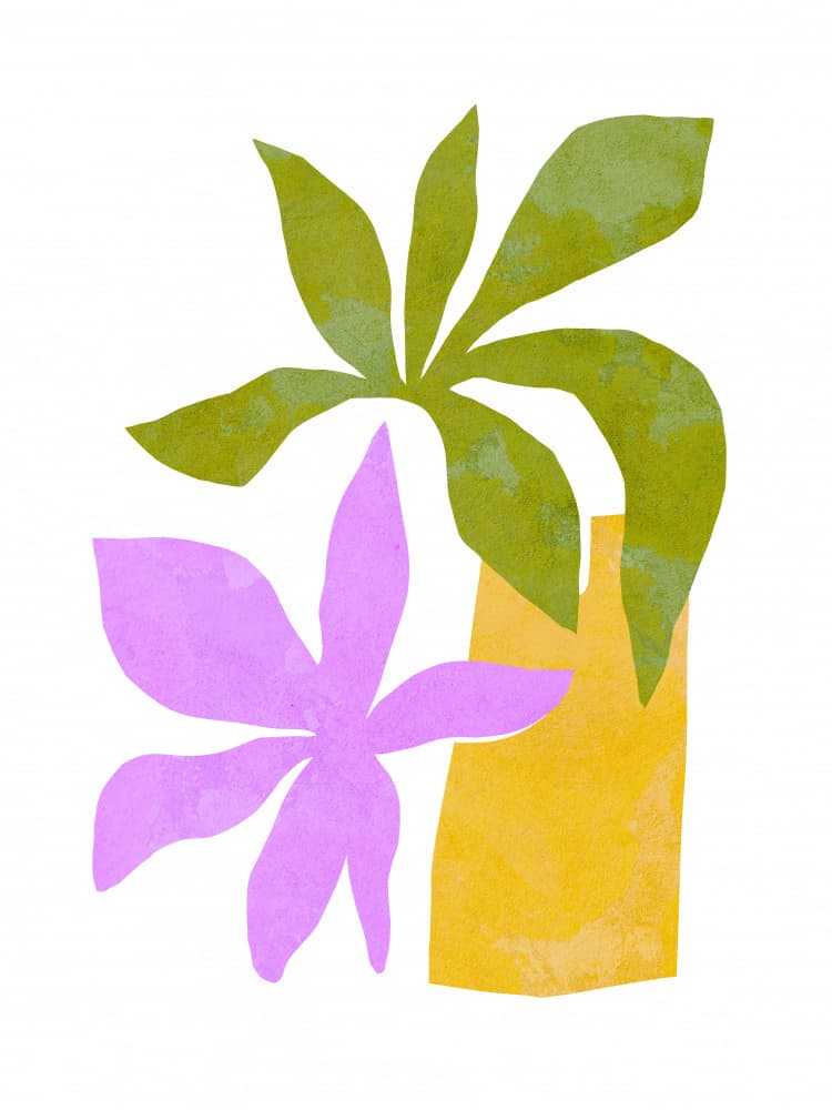 Modern Tropical Bloom by Dominique Vari — canvas wall art